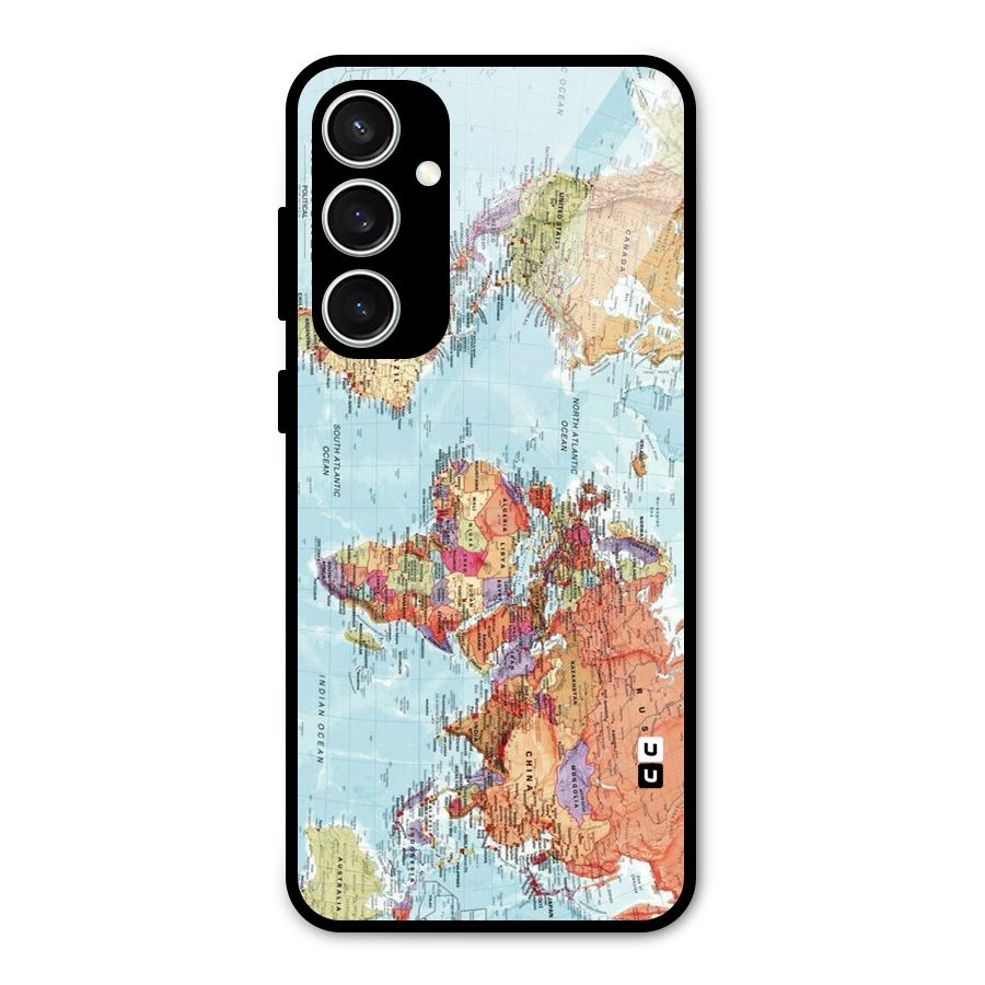 Lets Travel The World Glass Back Case for Galaxy S23 FE