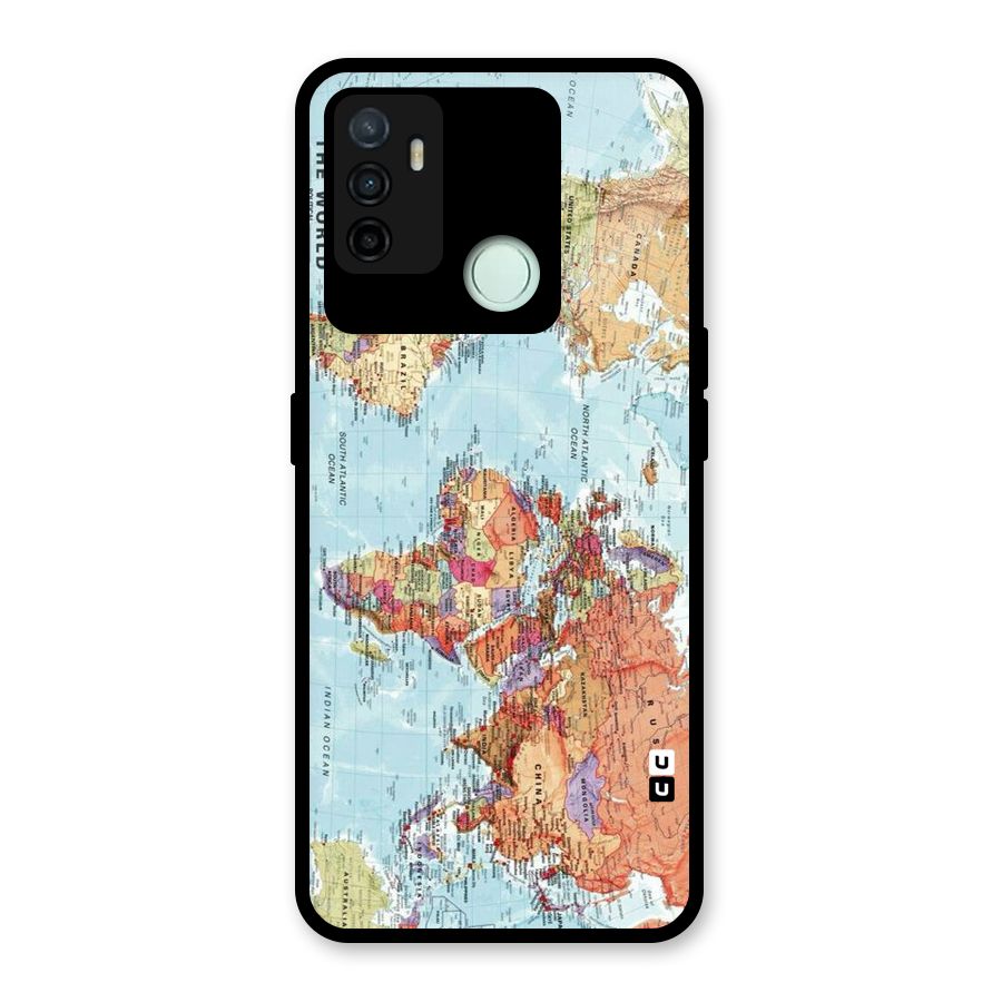 Lets Travel The World Glass Back Case for Oppo A53