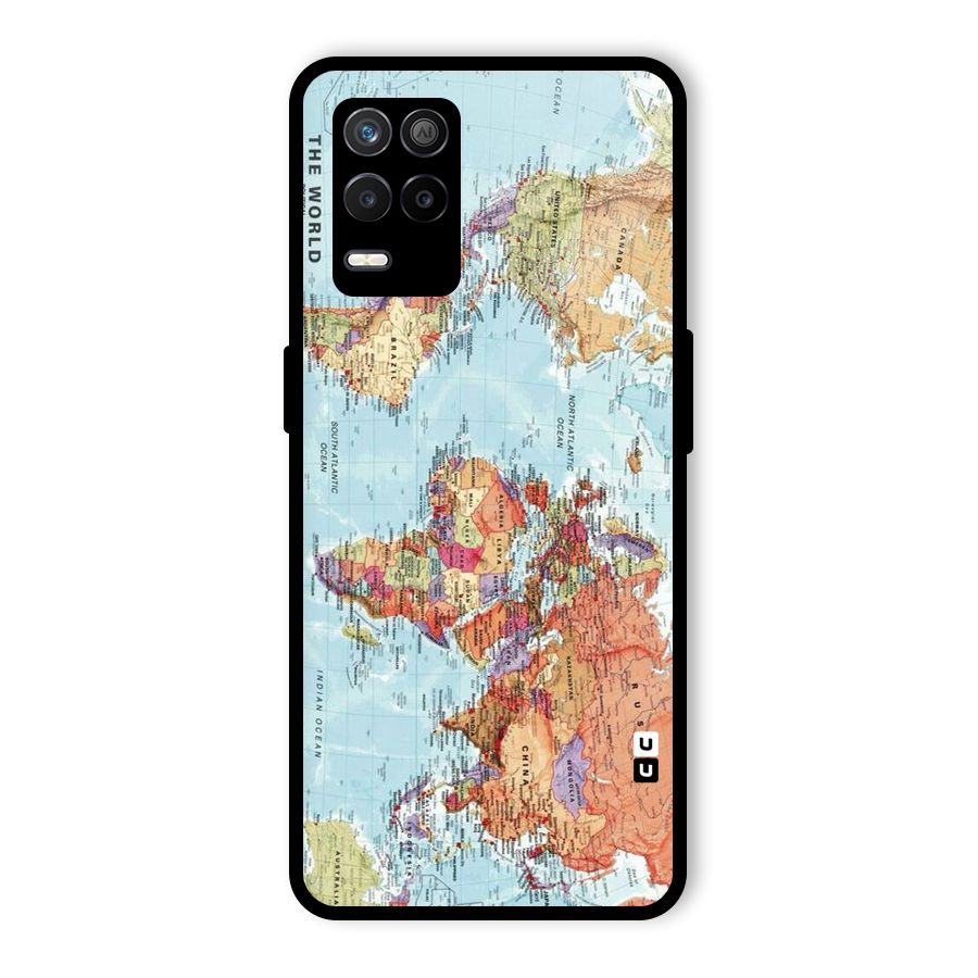 Lets Travel The World Glass Back Case for Realme 8s 5G