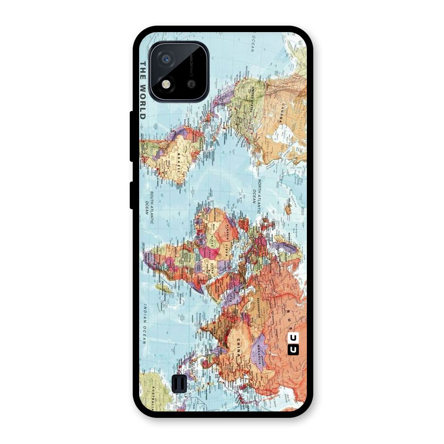 Lets Travel The World Glass Back Case for Realme C11 2021