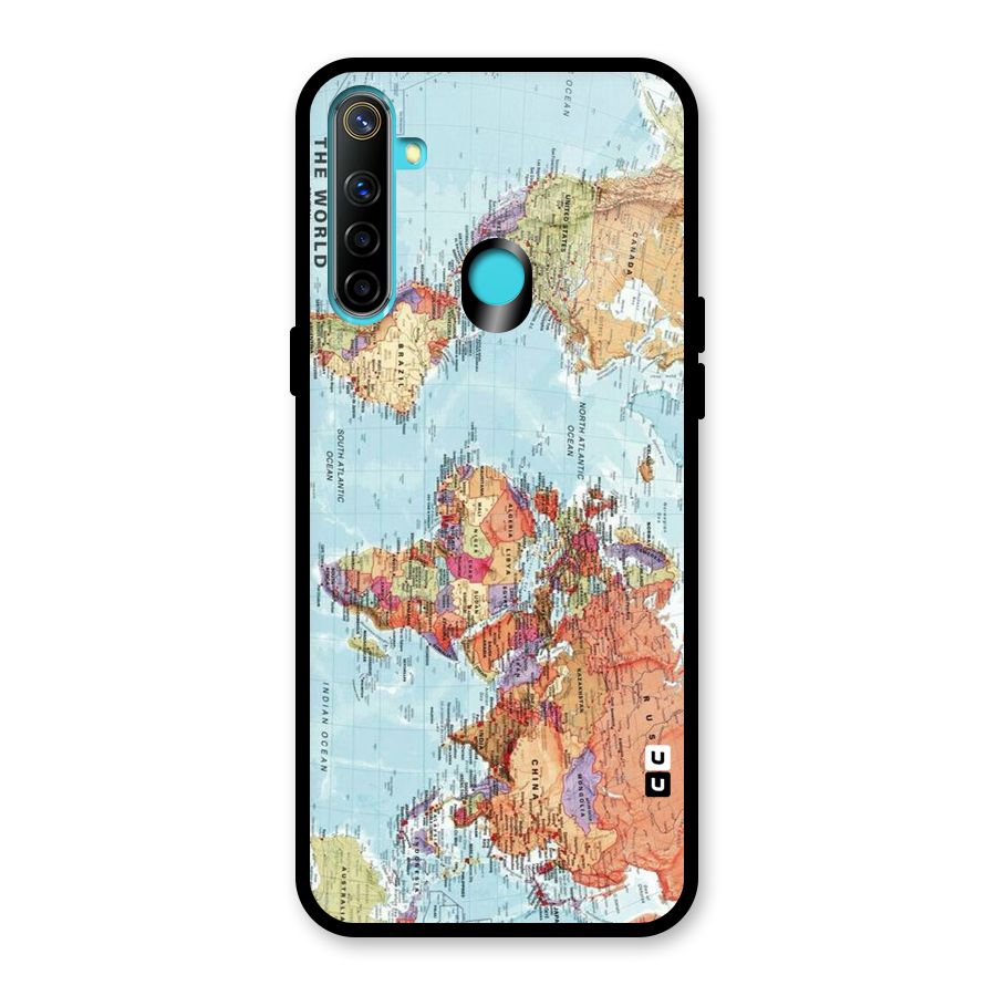 Lets Travel The World Glass Back Case for Realme Narzo 10
