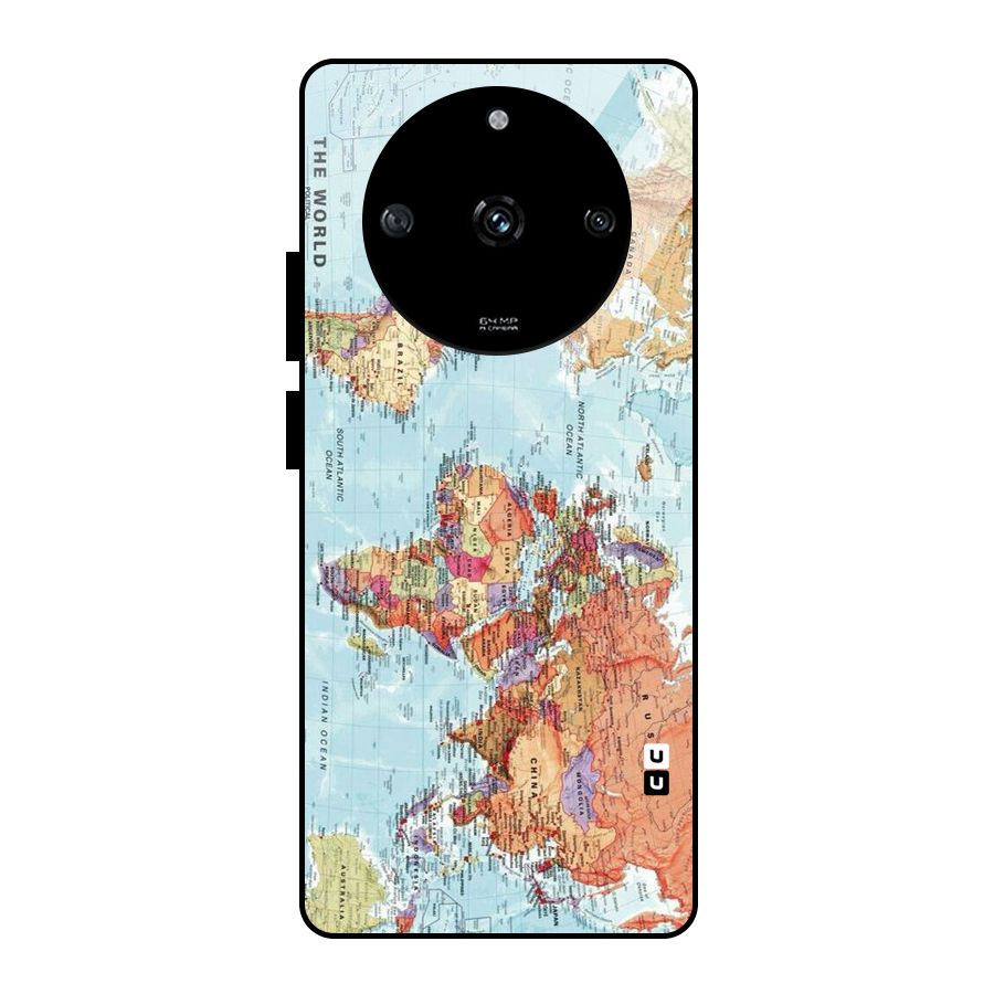 Lets Travel The World Glass Back Case for Realme Narzo 60 5G