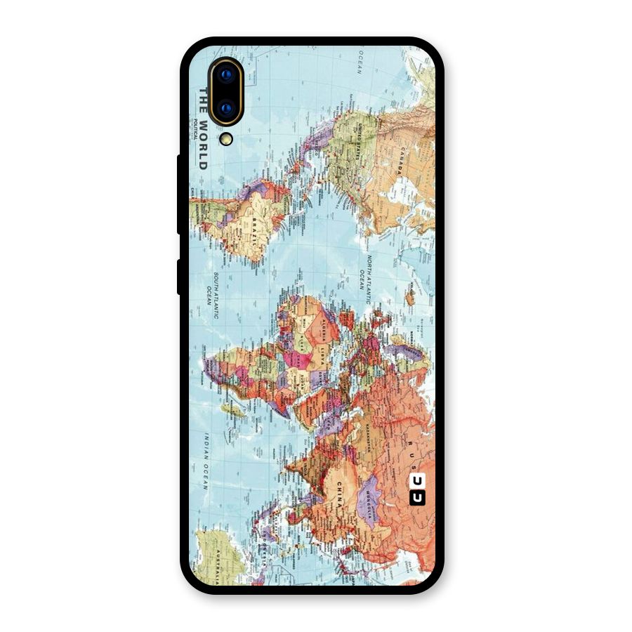 Lets Travel The World Glass Back Case for Vivo V11 Pro