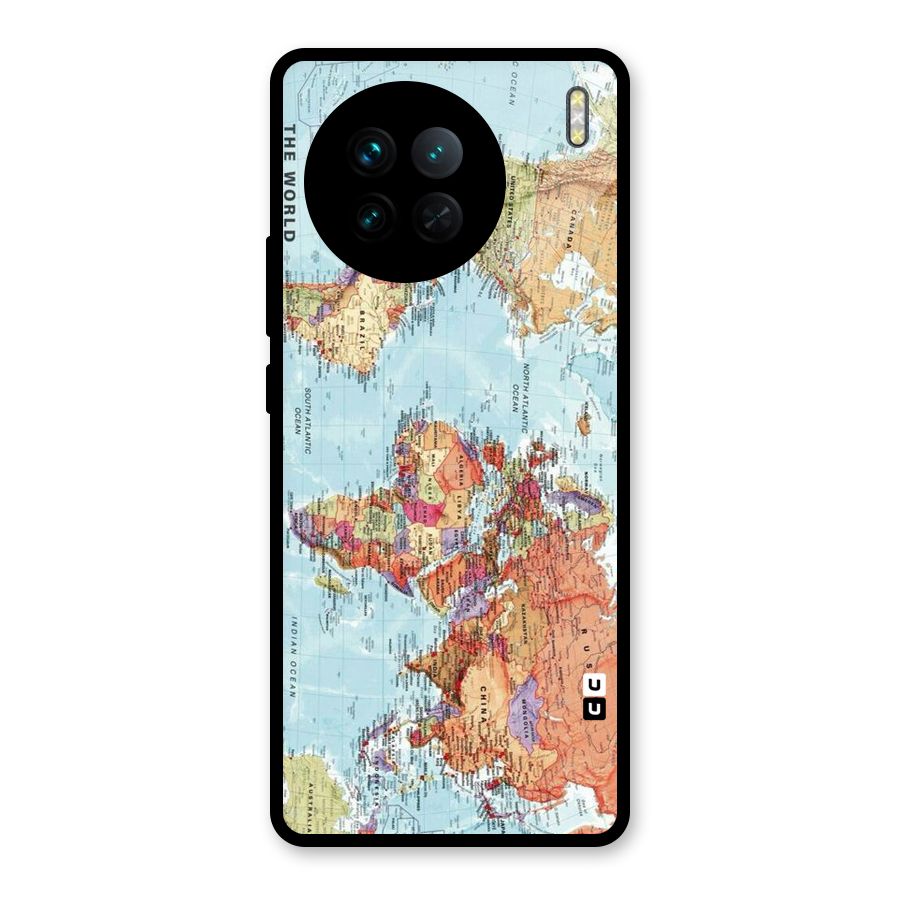 Lets Travel The World Glass Back Case for Vivo X90