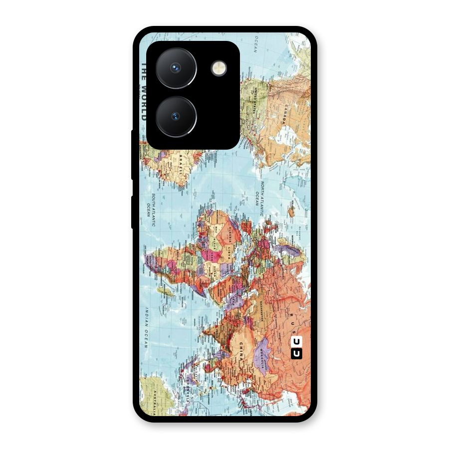 Lets Travel The World Glass Back Case for Vivo Y36