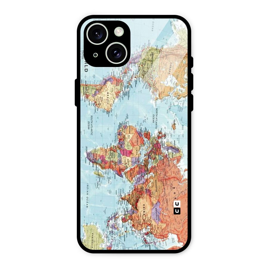 Lets Travel The World Glass Back Case for iPhone 15 Plus