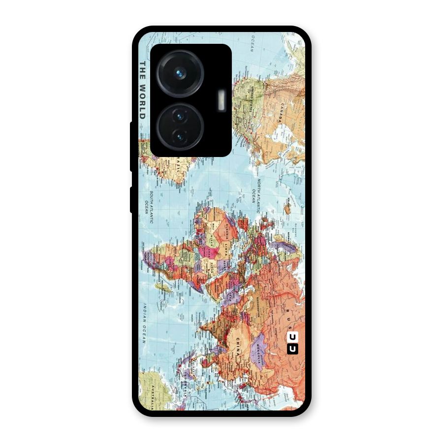 Lets Travel The World Glass Back Case for iQOO Z6 44W