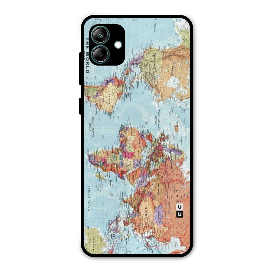 Lets Travel The World Metal Back Case for Galaxy A04