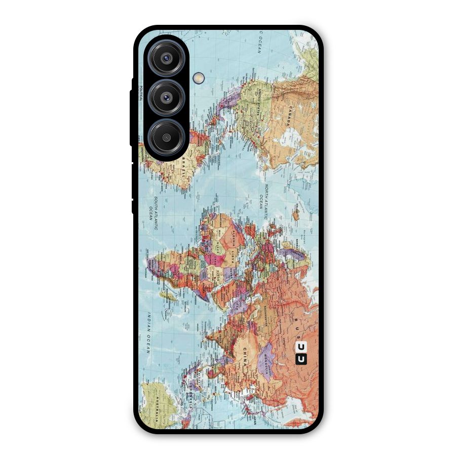 Lets Travel The World Metal Back Case for Galaxy A16 5G