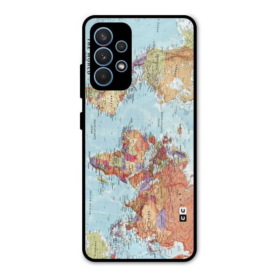 Lets Travel The World Metal Back Case for Galaxy A32