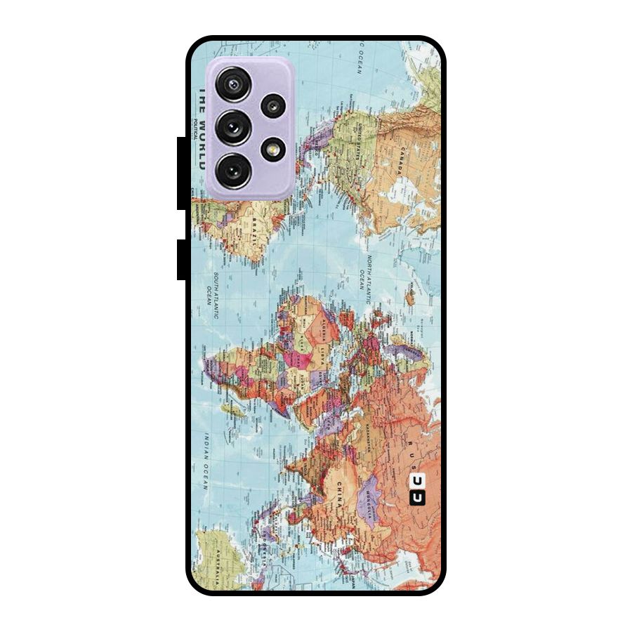Lets Travel The World Metal Back Case for Galaxy A72