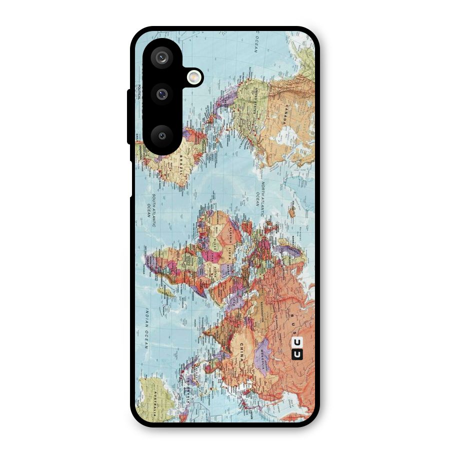 Lets Travel The World Metal Back Case for Galaxy M16