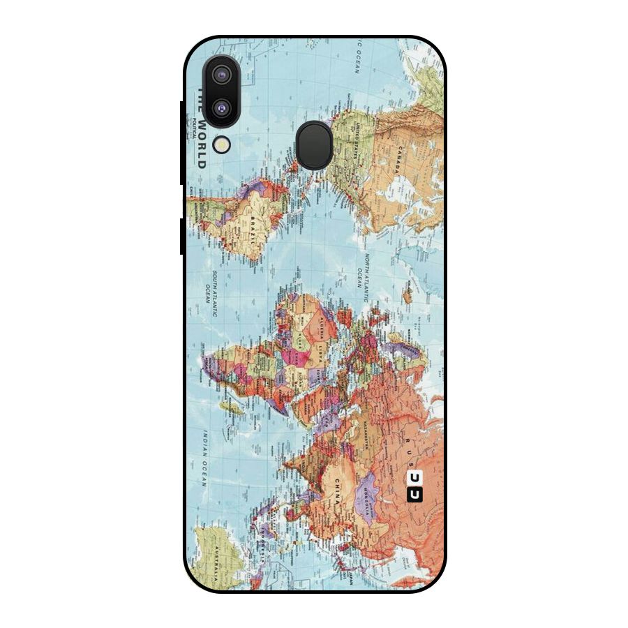 Lets Travel The World Metal Back Case for Galaxy M20