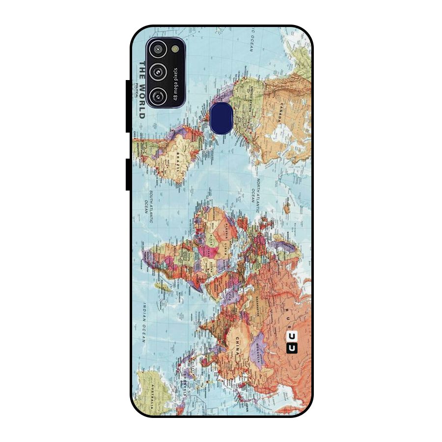 Lets Travel The World Metal Back Case for Galaxy M21