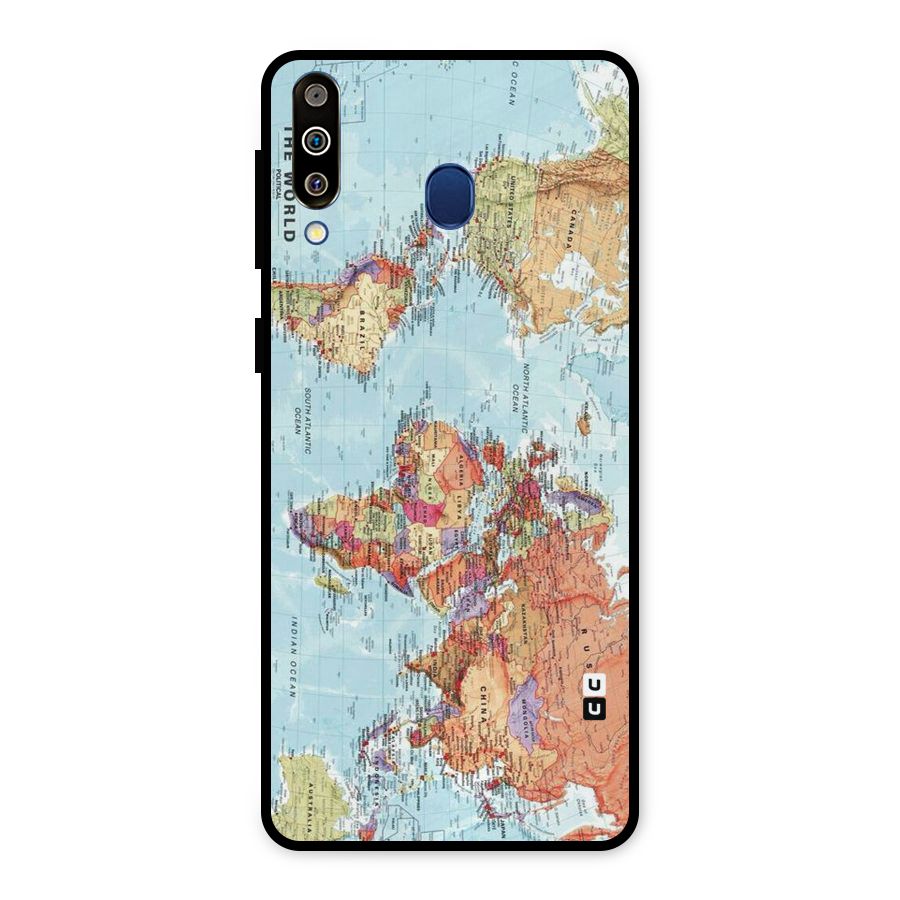 Lets Travel The World Metal Back Case for Galaxy M30