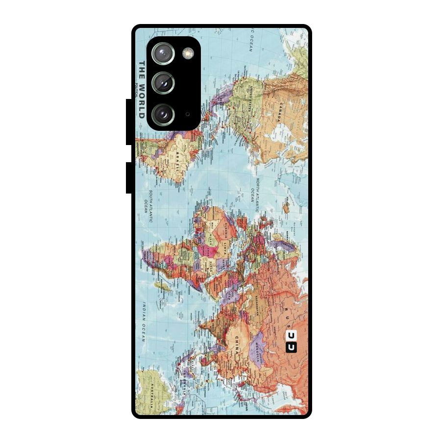 Lets Travel The World Metal Back Case for Galaxy Note 20