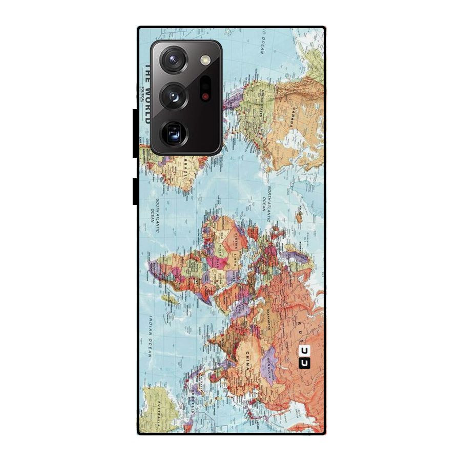 Lets Travel The World Metal Back Case for Galaxy Note 20 Ultra