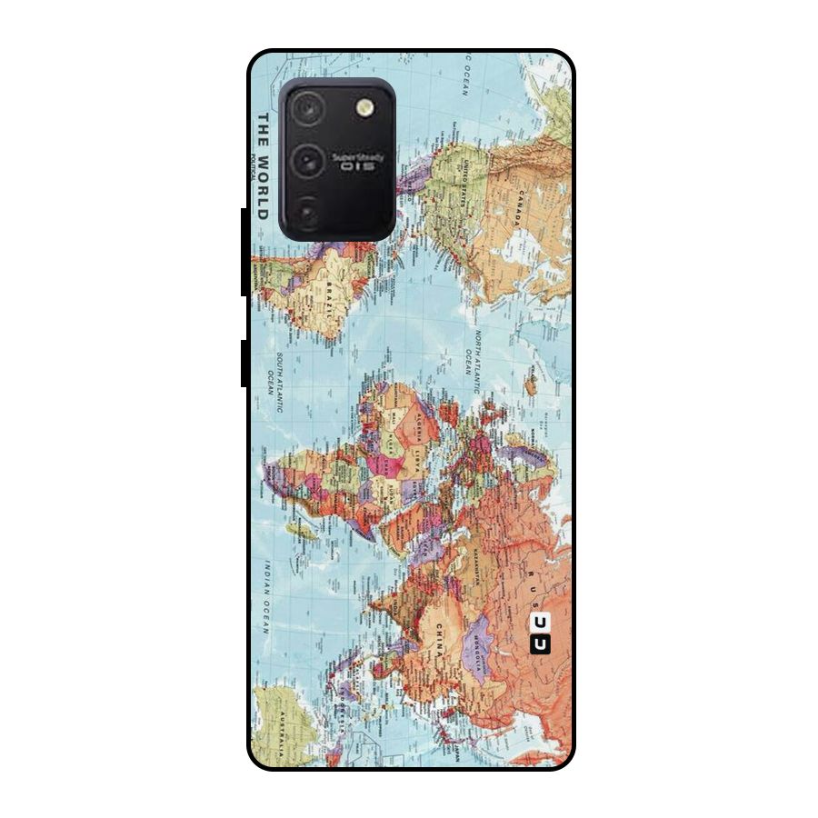 Lets Travel The World Metal Back Case for Galaxy S10 Lite
