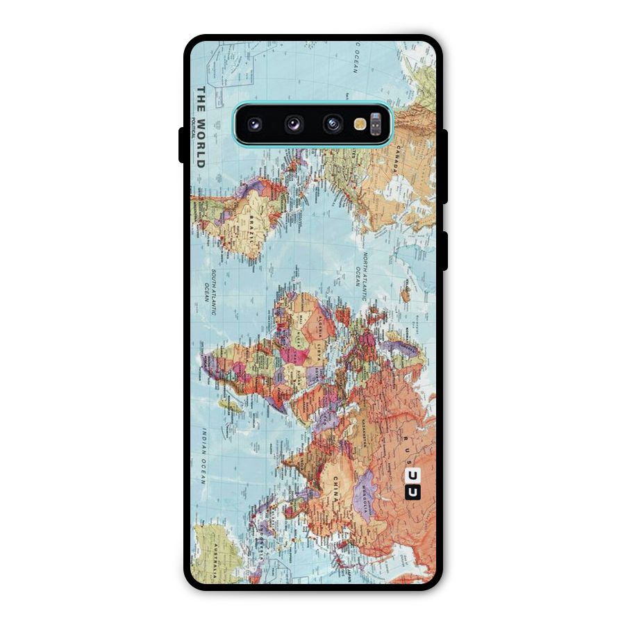 Lets Travel The World Metal Back Case for Galaxy S10 Plus