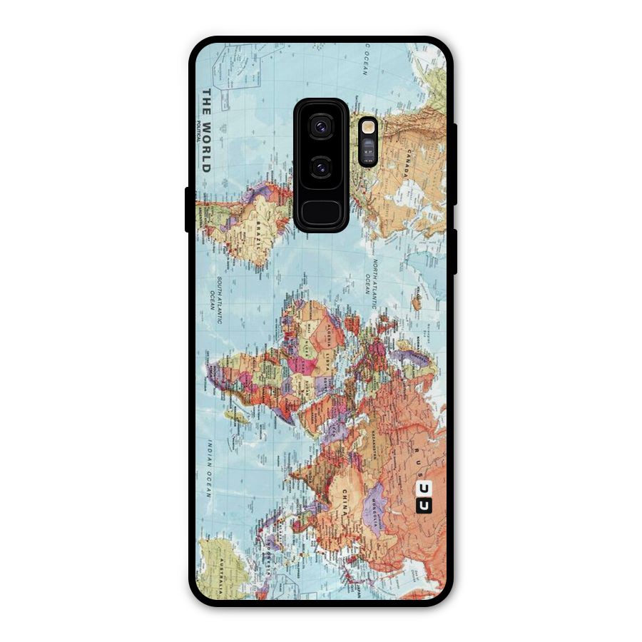 Lets Travel The World Metal Back Case for Galaxy S9 Plus