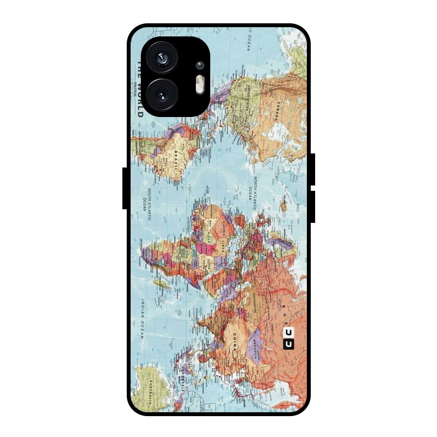 Lets Travel The World Metal Back Case for Nothing Phone 2