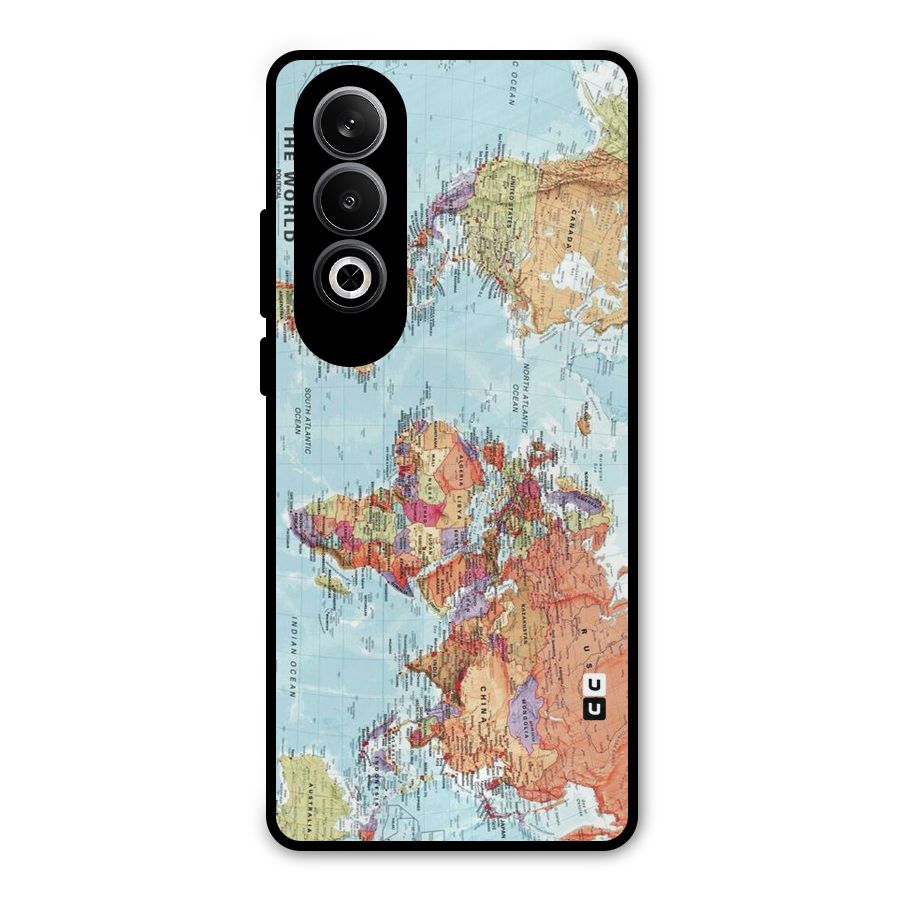 Lets Travel The World Metal Back Case for OnePlus Nord CE4