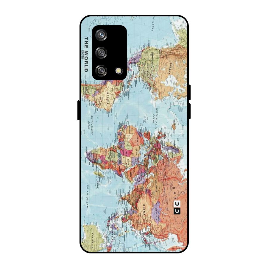 Lets Travel The World Metal Back Case for Oppo F19