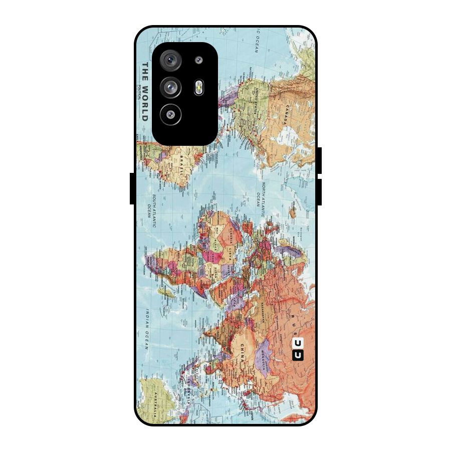 Lets Travel The World Metal Back Case for Oppo F19 Pro Plus 5G