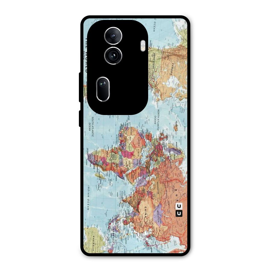 Lets Travel The World Metal Back Case for Oppo Reno11 Pro 5G