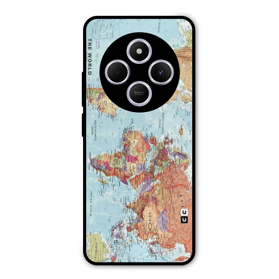 Lets Travel The World Metal Back Case for Poco C75 5G