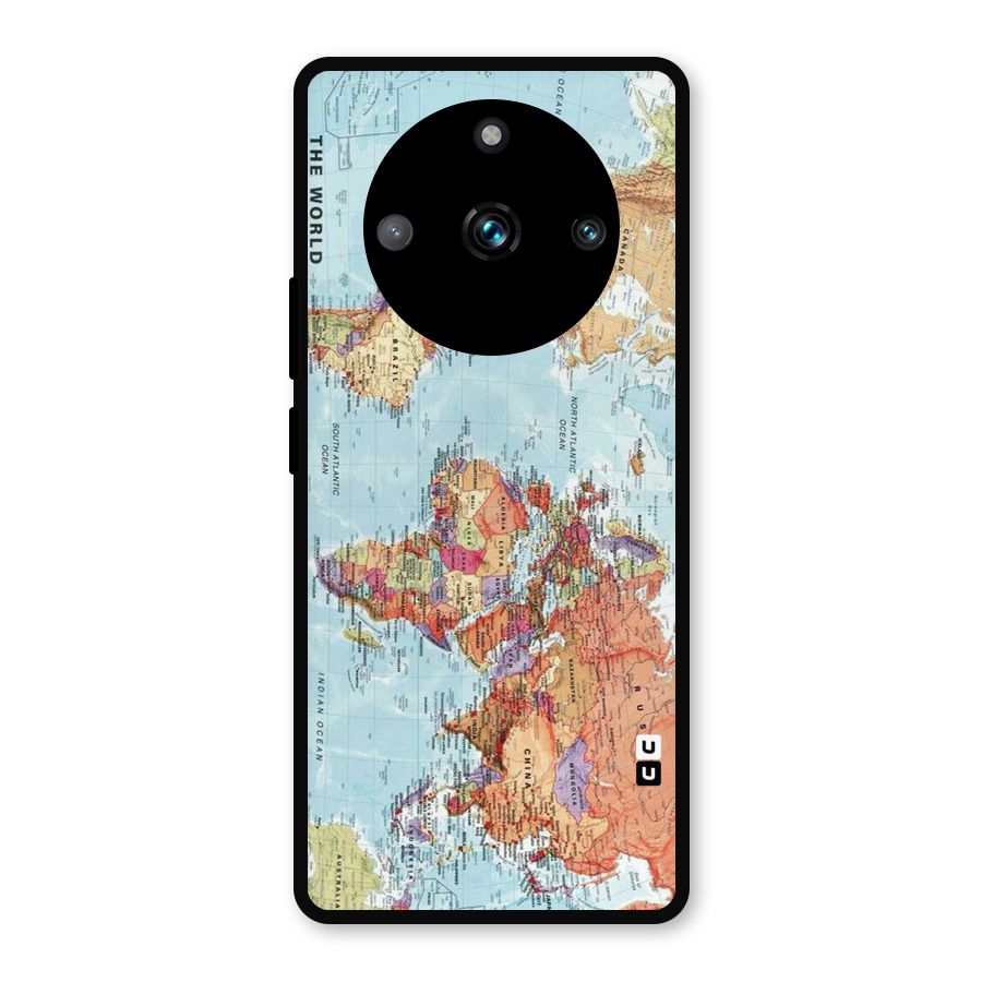 Lets Travel The World Metal Back Case for Realme 11 Pro