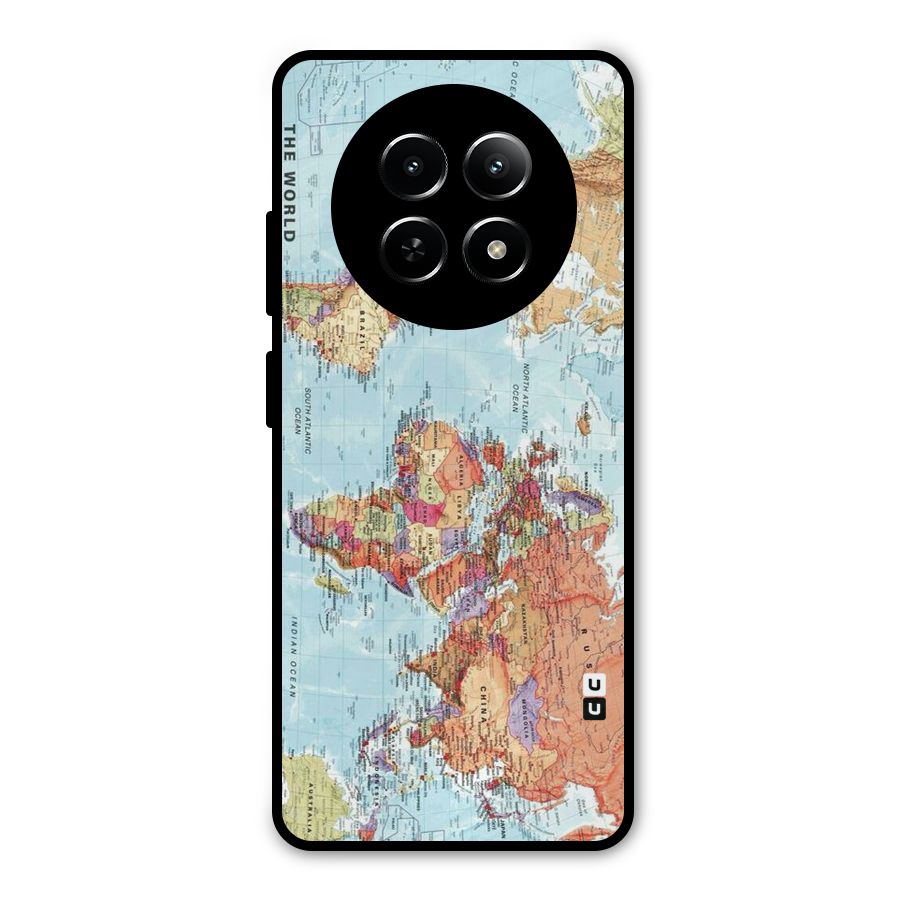 Lets Travel The World Metal Back Case for Realme 13