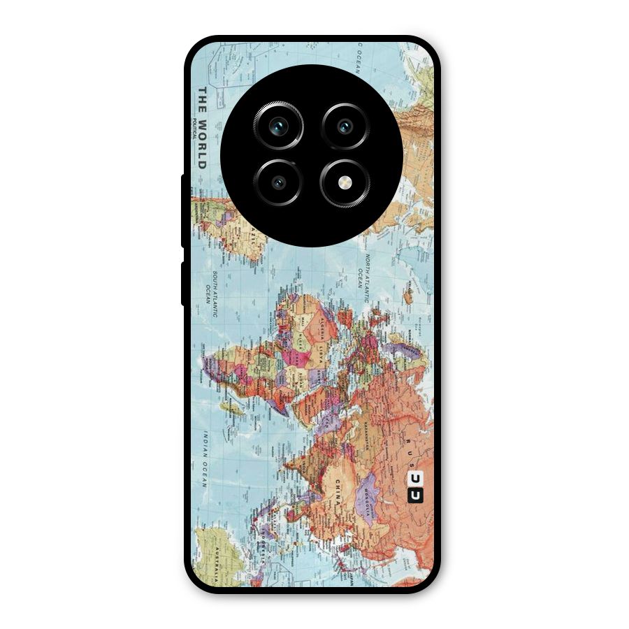 Lets Travel The World Metal Back Case for Realme 13 Pro