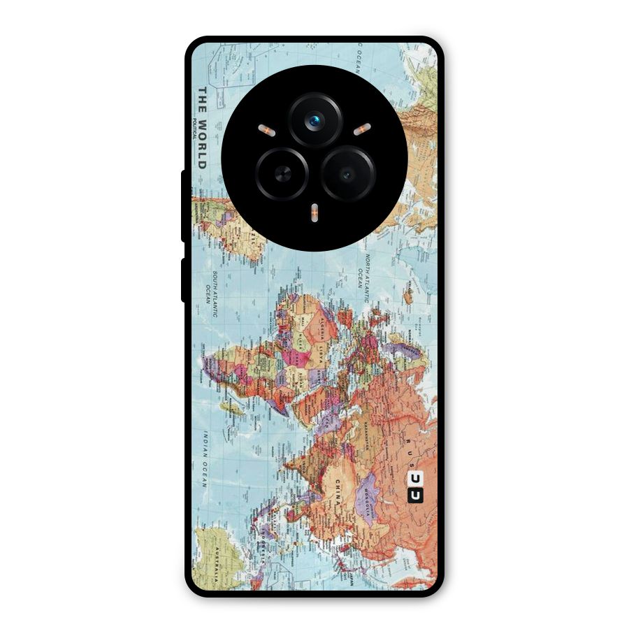 Lets Travel The World Metal Back Case for Realme 14 Pro
