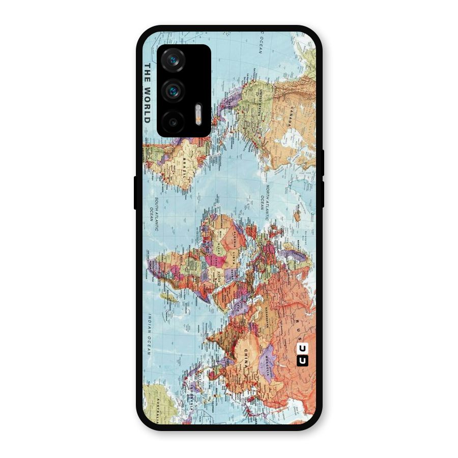 Lets Travel The World Metal Back Case for Realme GT 5G