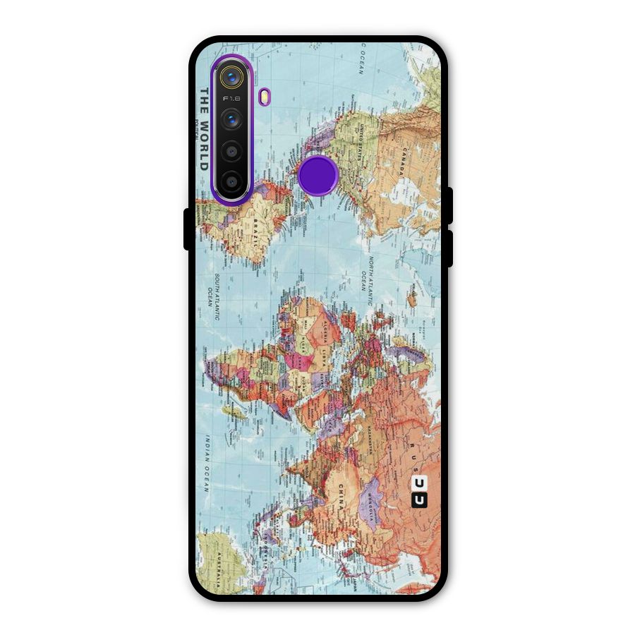 Lets Travel The World Metal Back Case for Realme Narzo 10