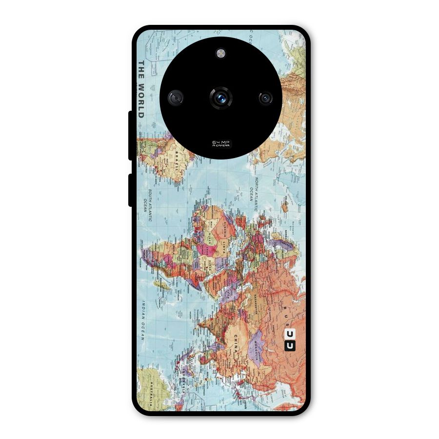 Lets Travel The World Metal Back Case for Realme Narzo 60 5G