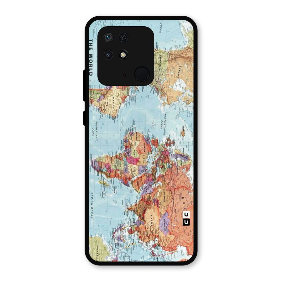 Lets Travel The World Metal Back Case for Redmi 10