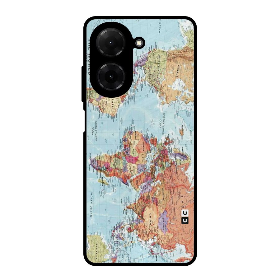Lets Travel The World Metal Back Case for Redmi A5 4G