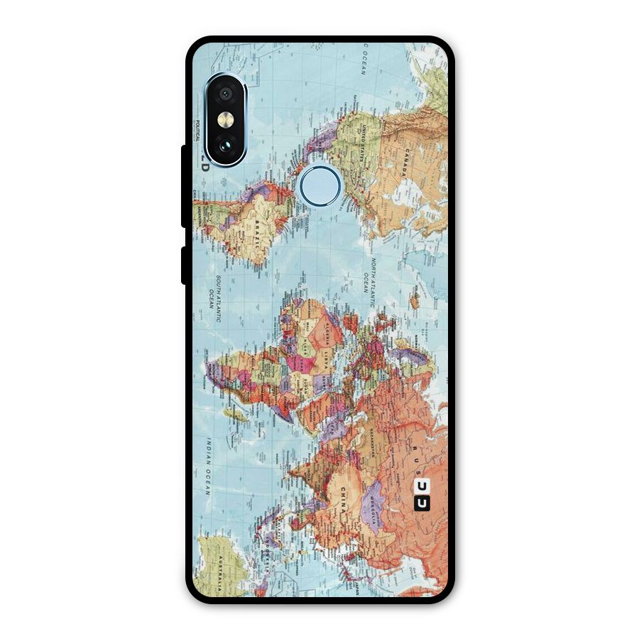 Lets Travel The World Metal Back Case for Redmi Note 5 Pro