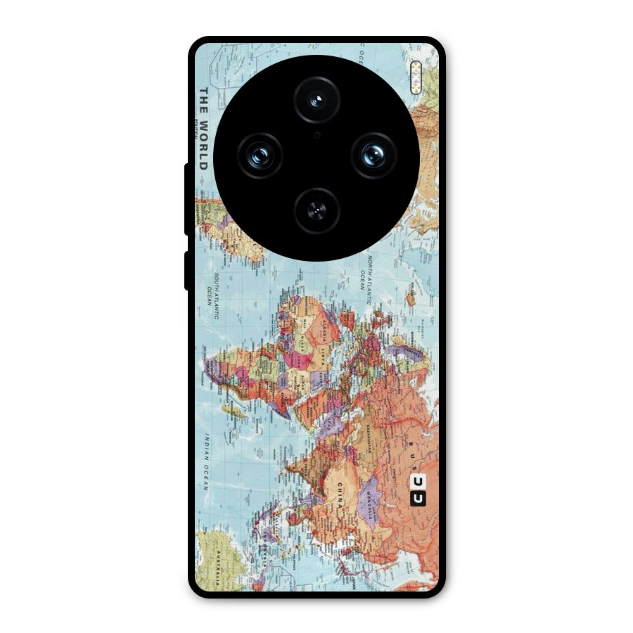 Lets Travel The World Metal Back Case for Vivo X100 Pro