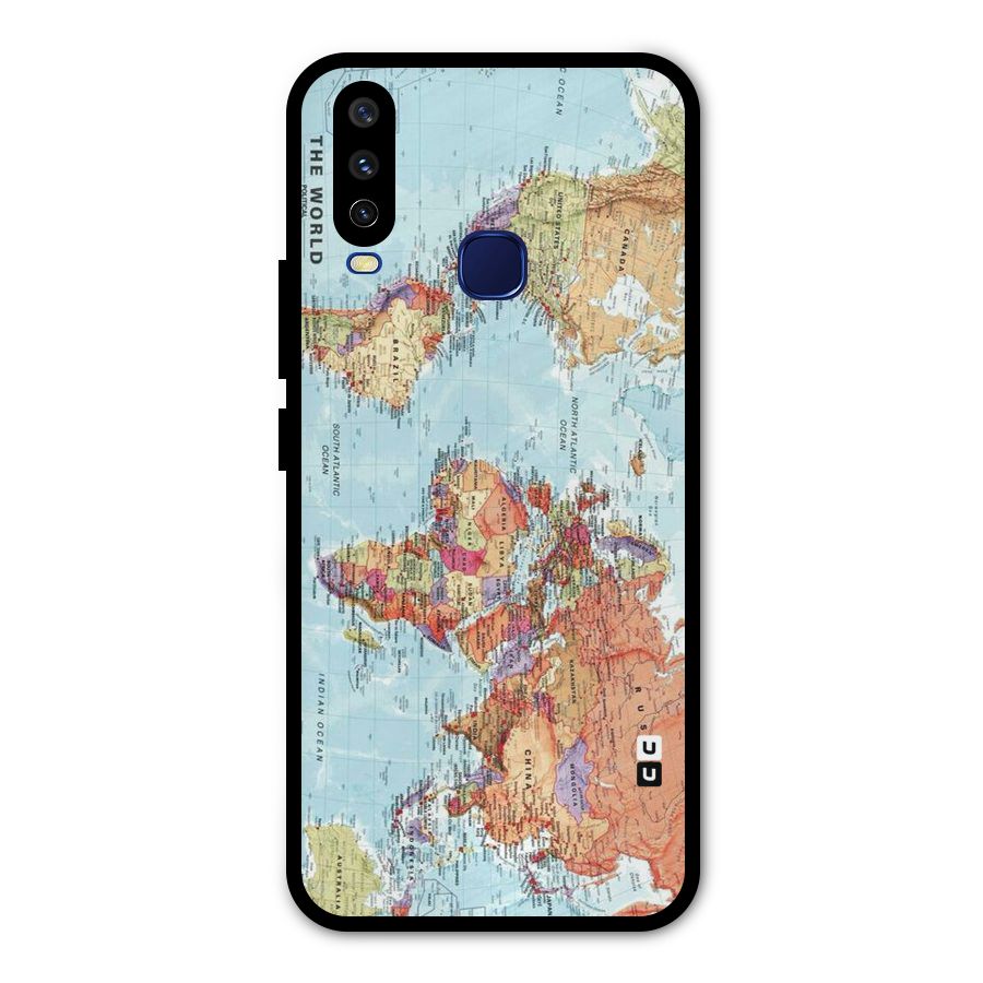 Lets Travel The World Metal Back Case for Vivo Y15