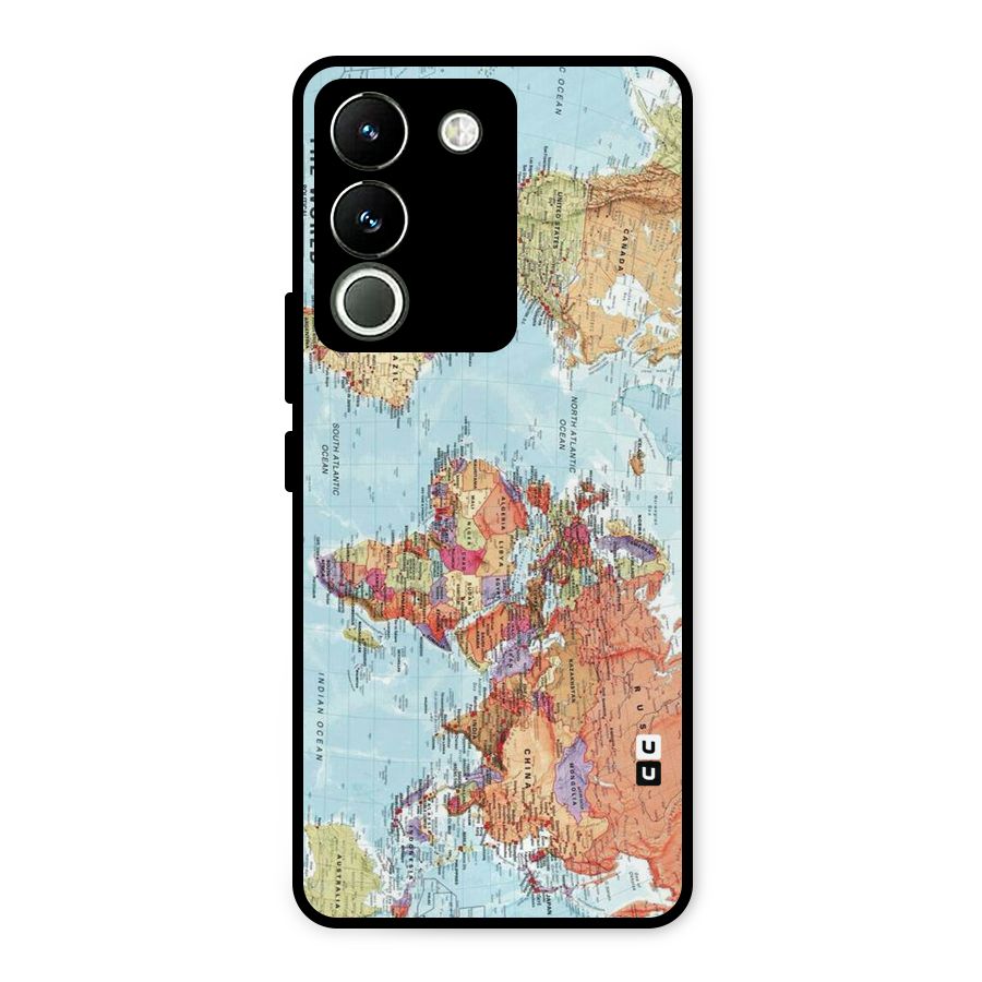 Lets Travel The World Metal Back Case for Vivo Y200