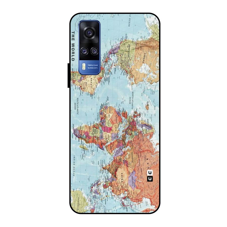 Lets Travel The World Metal Back Case for Vivo Y51