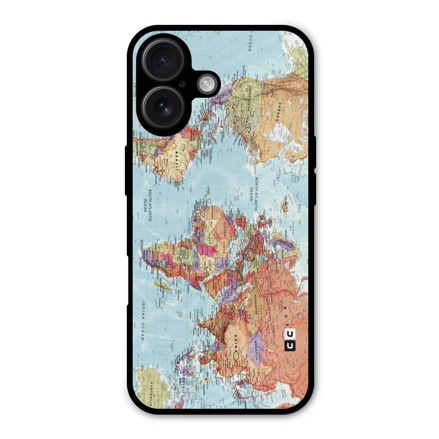 Lets Travel The World Metal Back Case for iPhone 16