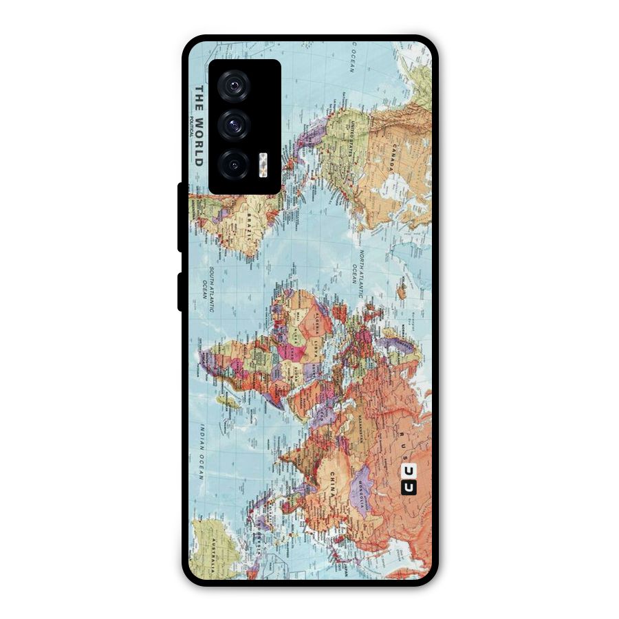 Lets Travel The World Metal Back Case for iQOO 7 5G