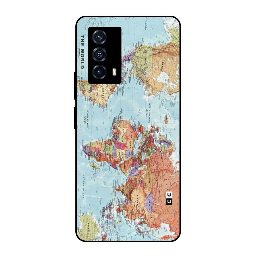 Lets Travel The World Metal Back Case for iQOO Z5