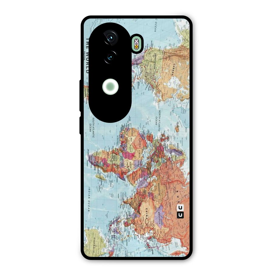 Lets Travel The World Metal Back Case for iQOO Z9s