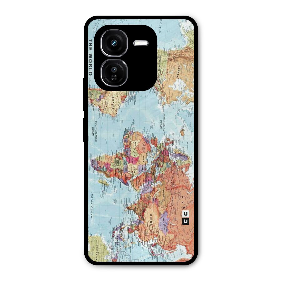 Lets Travel The World Metal Back Case for iQOO Z9x