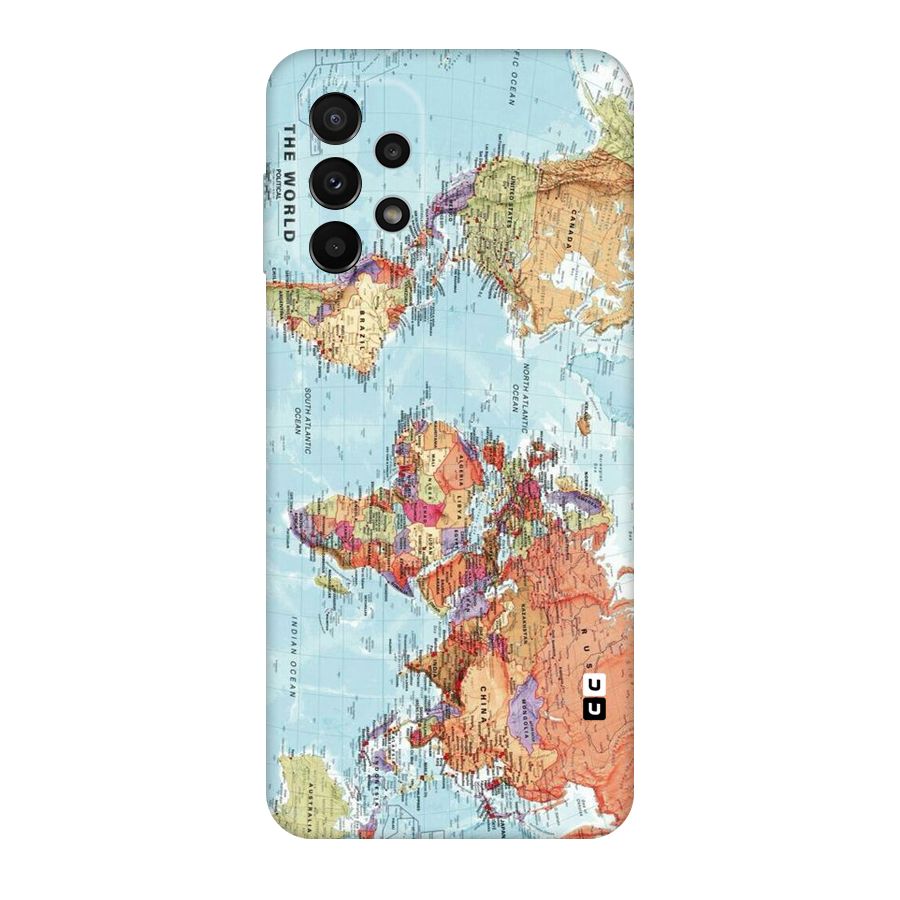 Lets Travel The World Original Polycarbonate Back Case for Galaxy A23